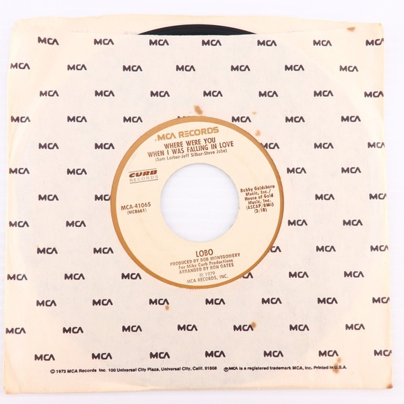 Lobo, Where Were You When I Was Falling In Love/ I Don't 45 rpm 7" Single Record - Picture 7 of 7